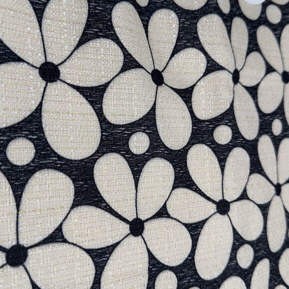 JULIE BROWN NY Skirt Mini size Large Navy Ivory Gold NWT - Picture 2 of 8